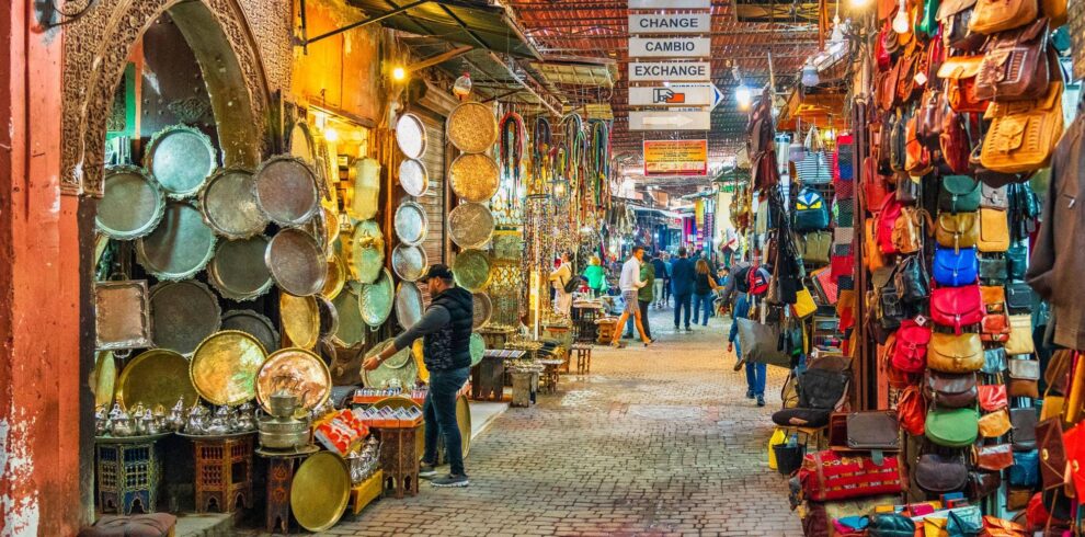 Explore the vibrant Souk El Had in Agadir, a bustling market filled with colorful stalls offering spices, textiles, and Moroccan handicrafts – a must-visit spot for authentic shopping and local culture